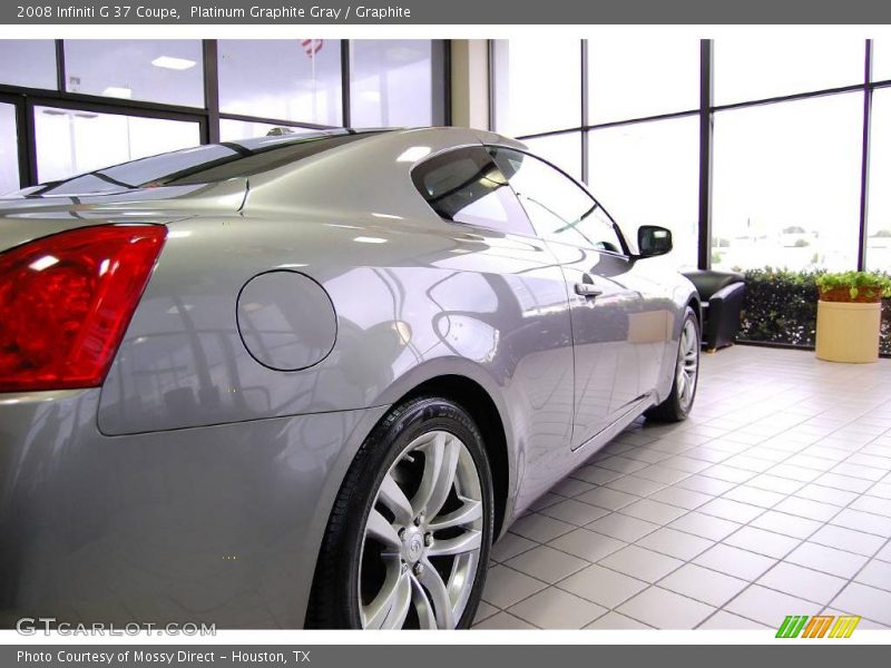 Platinum Graphite Gray / Graphite 2008 Infiniti G 37 Coupe