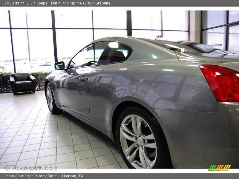 Platinum Graphite Gray / Graphite 2008 Infiniti G 37 Coupe