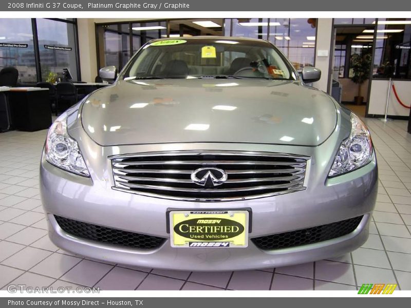 Platinum Graphite Gray / Graphite 2008 Infiniti G 37 Coupe
