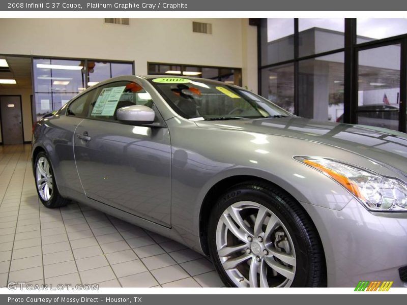 Platinum Graphite Gray / Graphite 2008 Infiniti G 37 Coupe