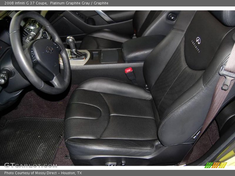 Platinum Graphite Gray / Graphite 2008 Infiniti G 37 Coupe