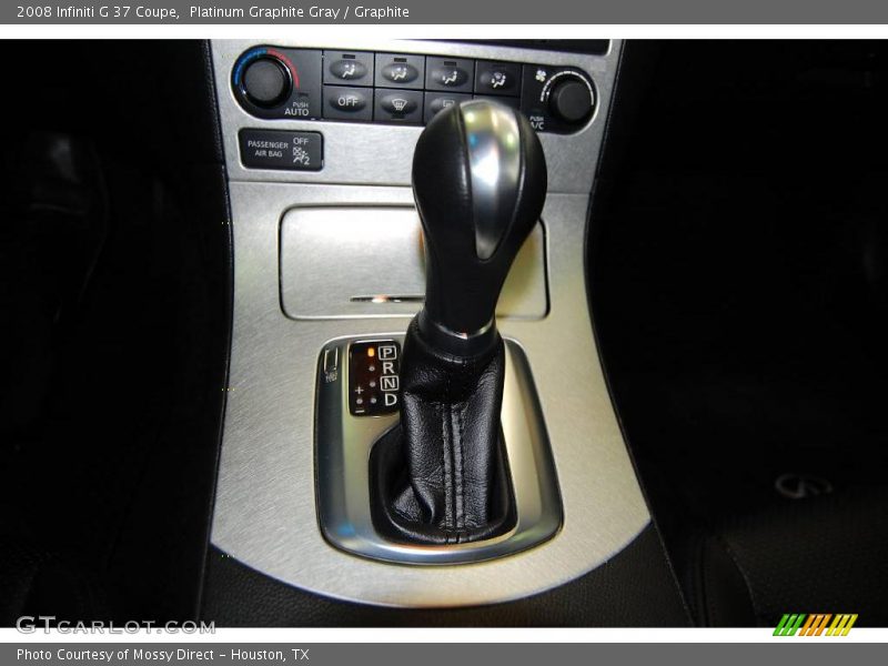 Platinum Graphite Gray / Graphite 2008 Infiniti G 37 Coupe