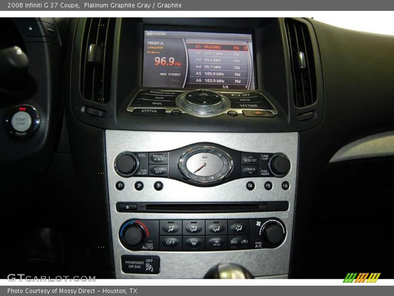 Platinum Graphite Gray / Graphite 2008 Infiniti G 37 Coupe