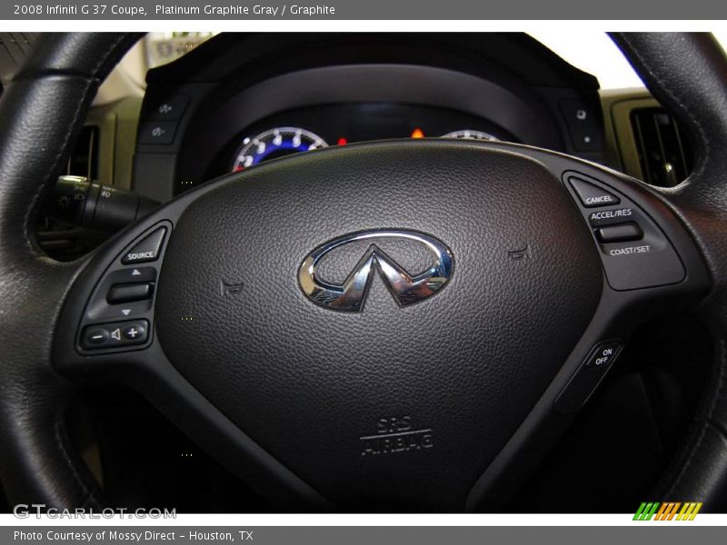 Platinum Graphite Gray / Graphite 2008 Infiniti G 37 Coupe