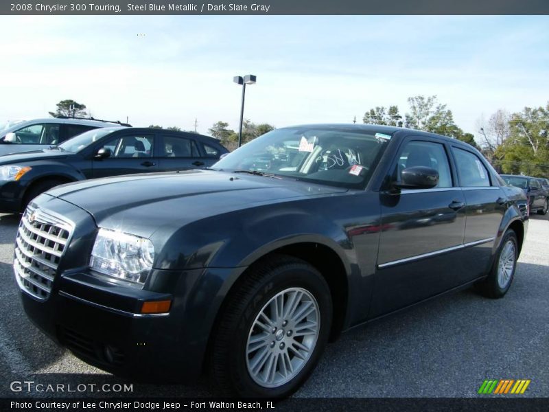 Steel Blue Metallic / Dark Slate Gray 2008 Chrysler 300 Touring