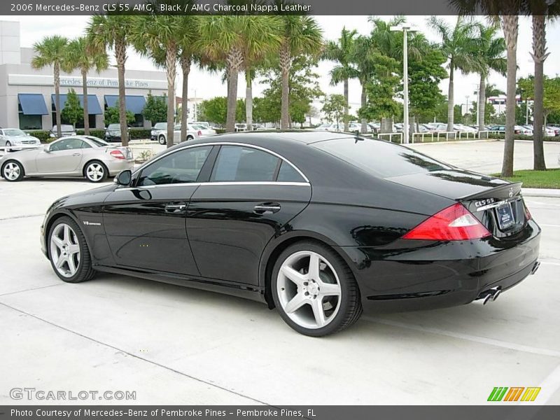 Black / AMG Charcoal Nappa Leather 2006 Mercedes-Benz CLS 55 AMG