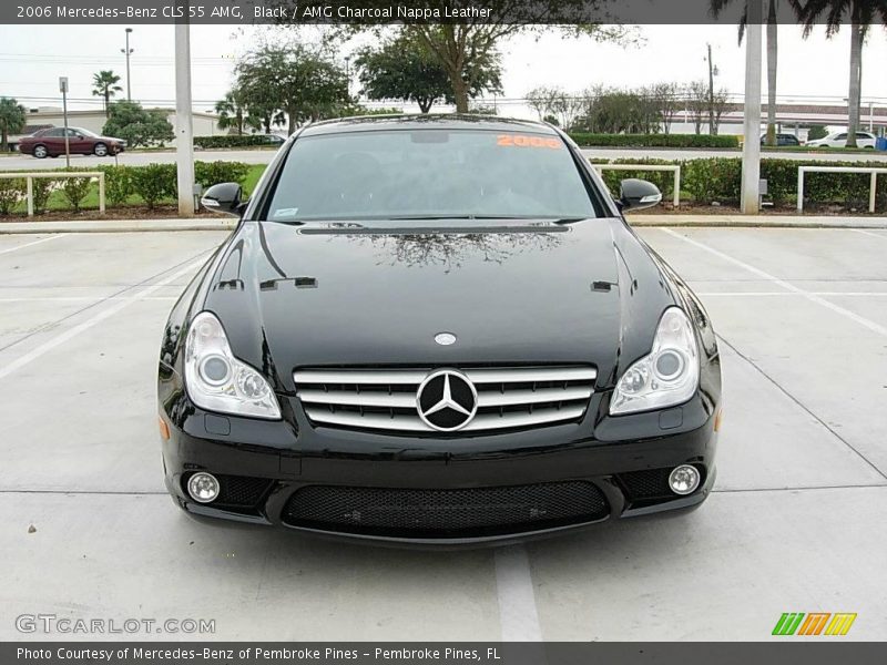 Black / AMG Charcoal Nappa Leather 2006 Mercedes-Benz CLS 55 AMG