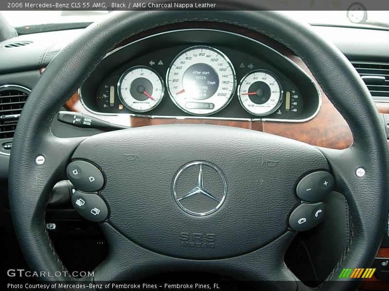 Black / AMG Charcoal Nappa Leather 2006 Mercedes-Benz CLS 55 AMG