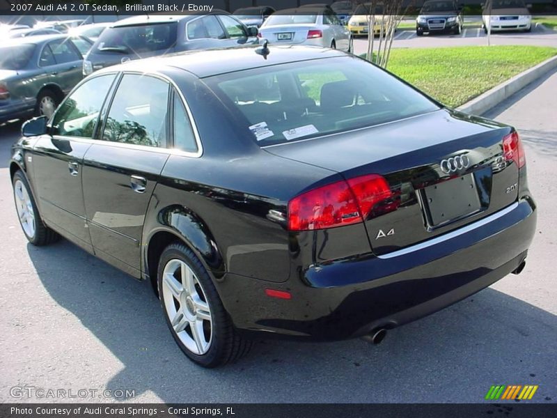 Brilliant Black / Ebony 2007 Audi A4 2.0T Sedan
