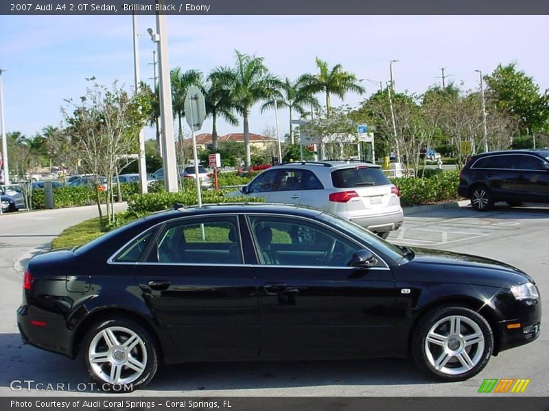 Brilliant Black / Ebony 2007 Audi A4 2.0T Sedan
