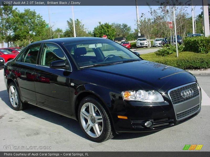 Brilliant Black / Ebony 2007 Audi A4 2.0T Sedan