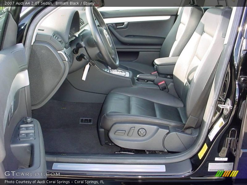 Brilliant Black / Ebony 2007 Audi A4 2.0T Sedan