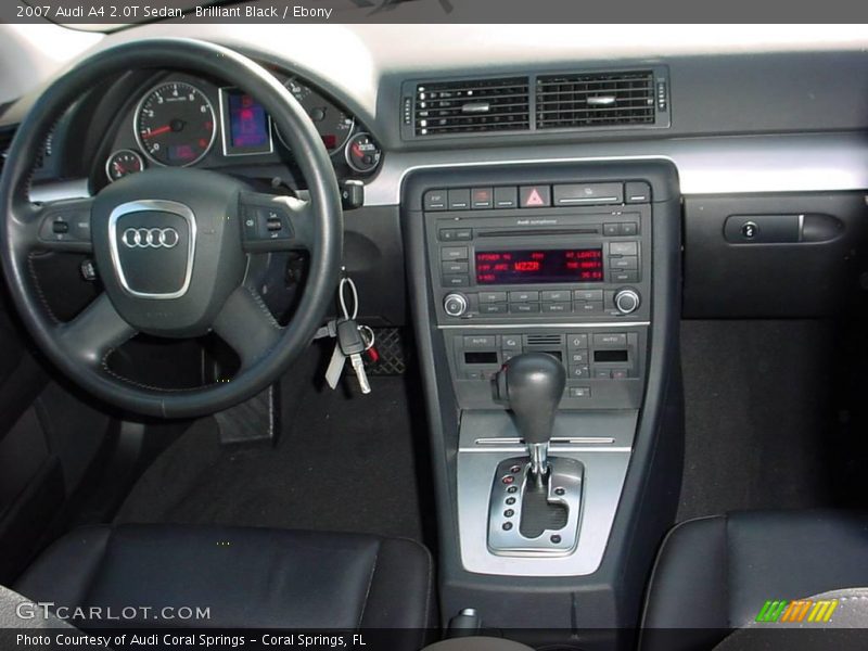 Brilliant Black / Ebony 2007 Audi A4 2.0T Sedan