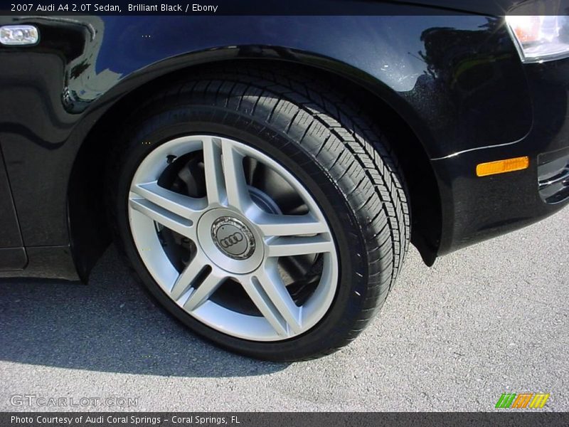 Brilliant Black / Ebony 2007 Audi A4 2.0T Sedan