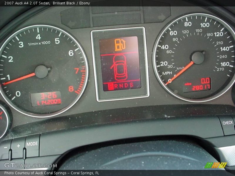 Brilliant Black / Ebony 2007 Audi A4 2.0T Sedan