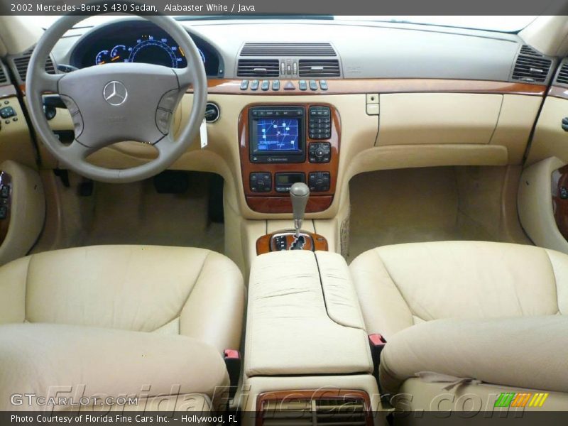 Alabaster White / Java 2002 Mercedes-Benz S 430 Sedan