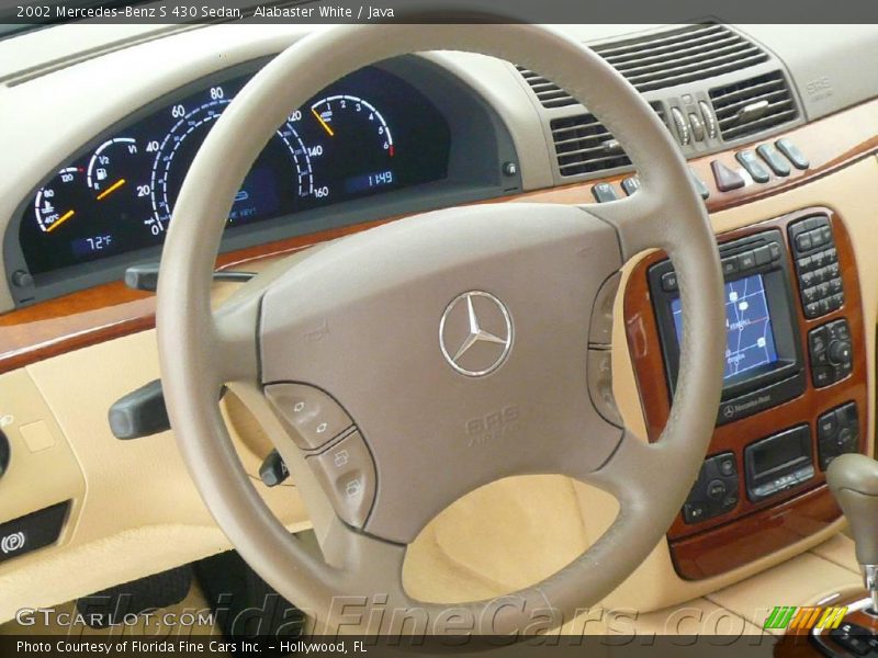 Alabaster White / Java 2002 Mercedes-Benz S 430 Sedan