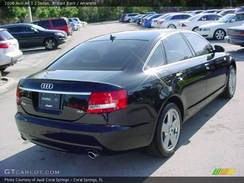 Brilliant Black / Amaretto 2008 Audi A6 3.2 Sedan