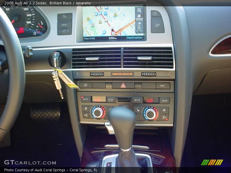 Brilliant Black / Amaretto 2008 Audi A6 3.2 Sedan