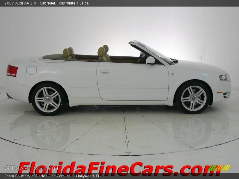 Ibis White / Beige 2007 Audi A4 2.0T Cabriolet