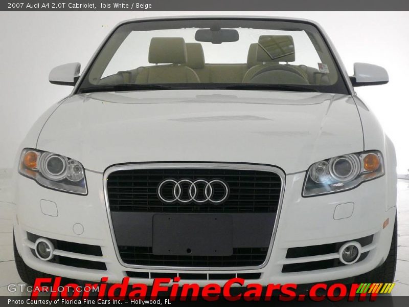 Ibis White / Beige 2007 Audi A4 2.0T Cabriolet
