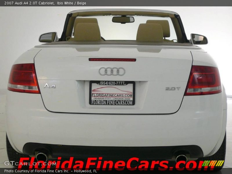 Ibis White / Beige 2007 Audi A4 2.0T Cabriolet