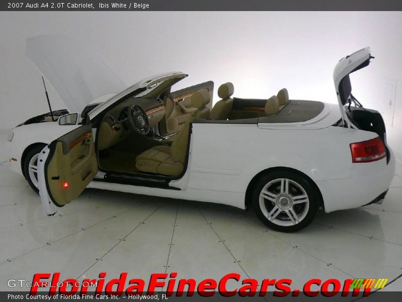 Ibis White / Beige 2007 Audi A4 2.0T Cabriolet