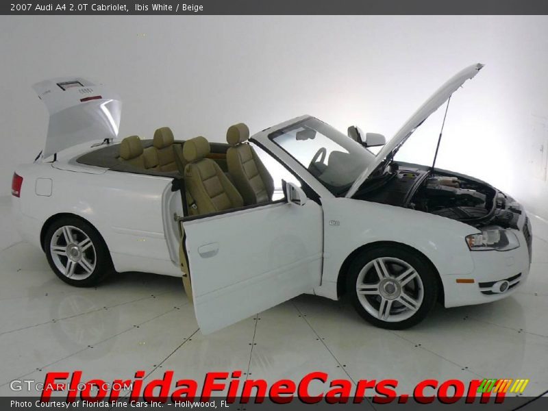 Ibis White / Beige 2007 Audi A4 2.0T Cabriolet