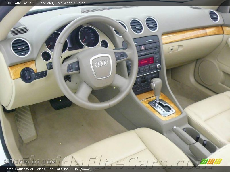 Ibis White / Beige 2007 Audi A4 2.0T Cabriolet