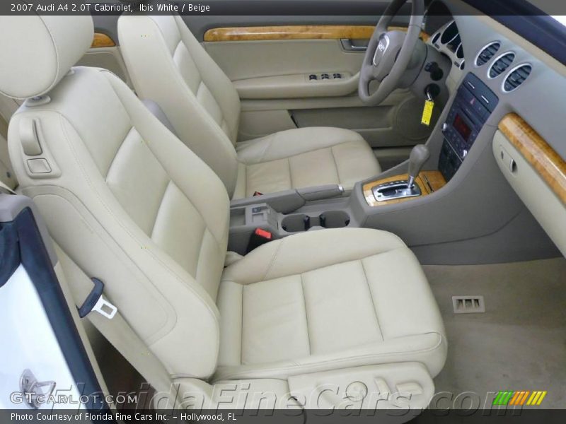 Ibis White / Beige 2007 Audi A4 2.0T Cabriolet