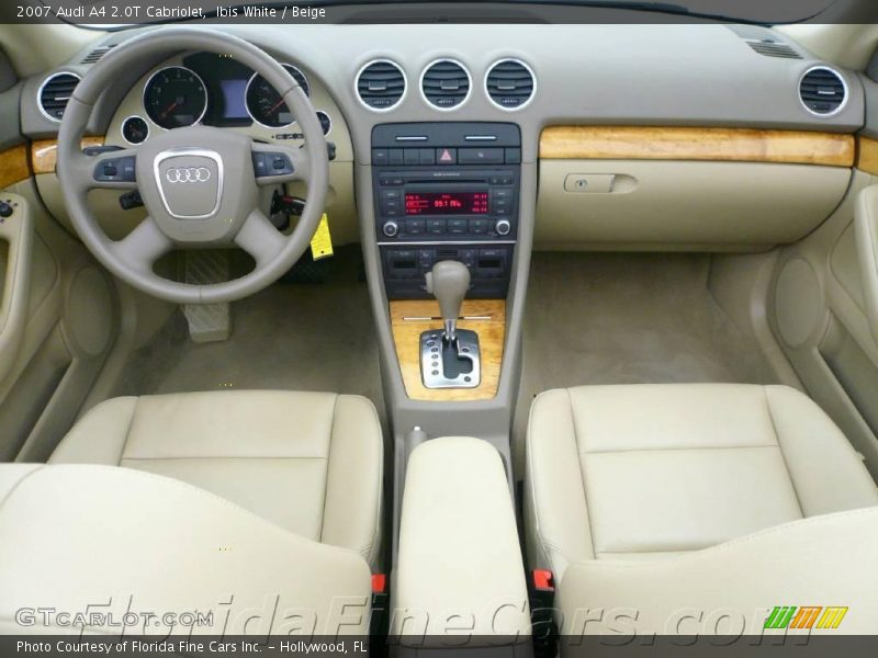 Ibis White / Beige 2007 Audi A4 2.0T Cabriolet