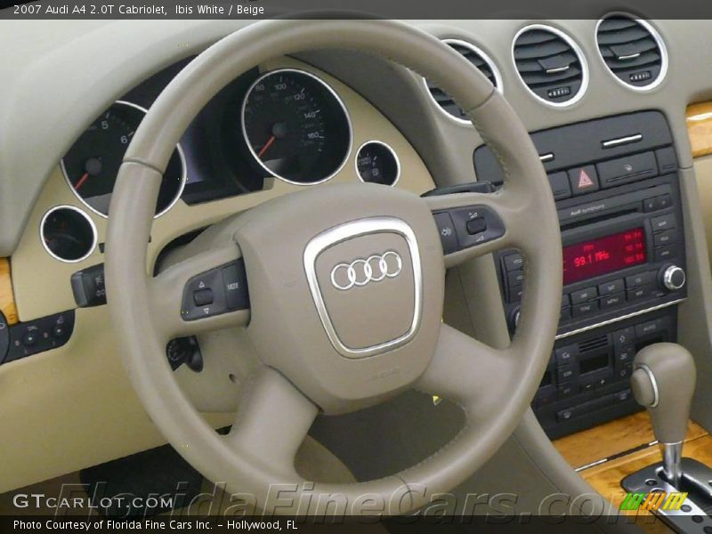 Ibis White / Beige 2007 Audi A4 2.0T Cabriolet