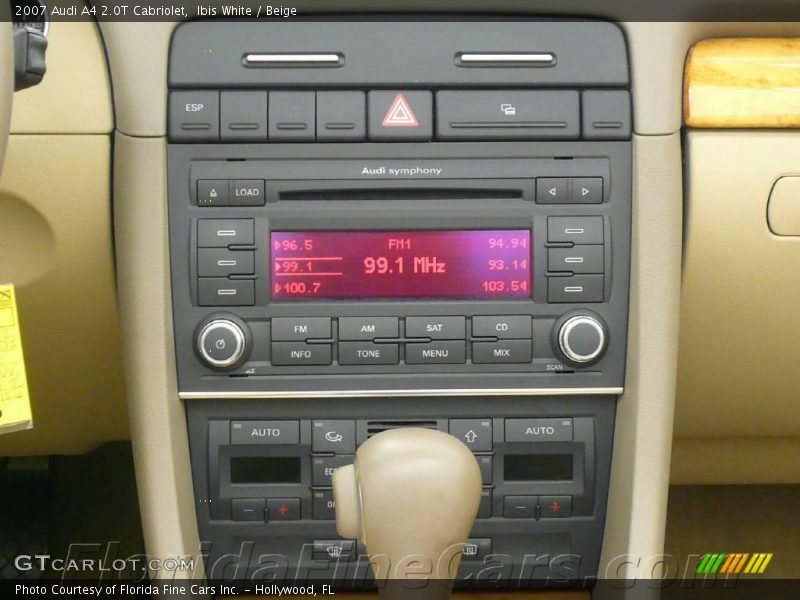 Ibis White / Beige 2007 Audi A4 2.0T Cabriolet