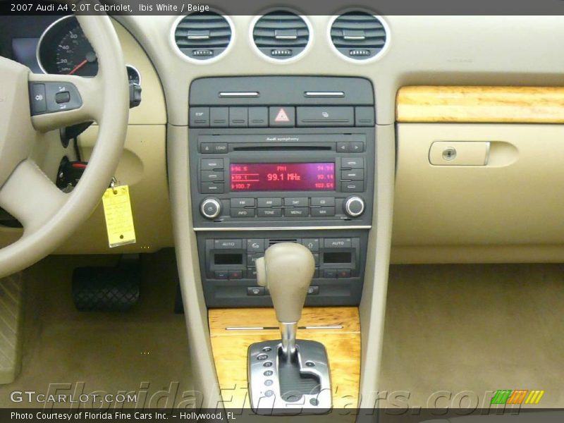Ibis White / Beige 2007 Audi A4 2.0T Cabriolet