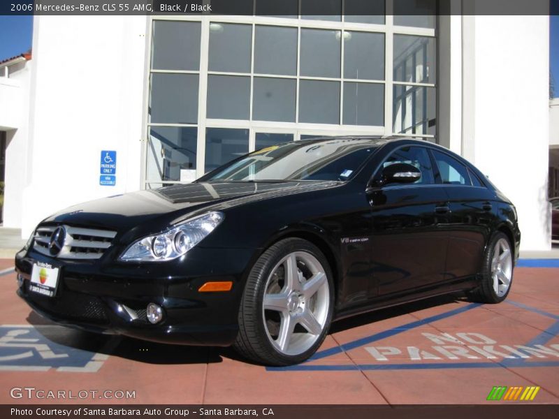 Black / Black 2006 Mercedes-Benz CLS 55 AMG