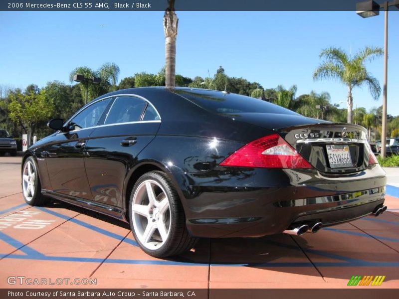 Black / Black 2006 Mercedes-Benz CLS 55 AMG