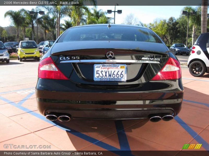 Black / Black 2006 Mercedes-Benz CLS 55 AMG