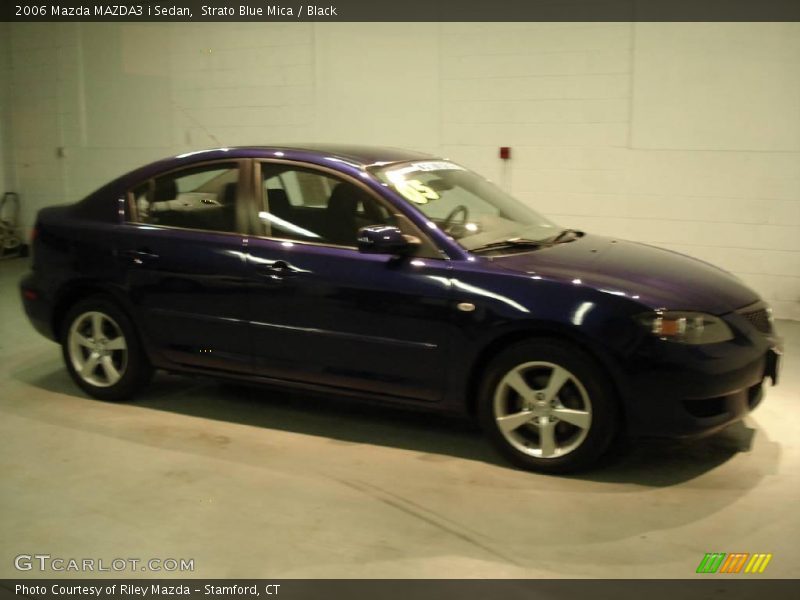 Strato Blue Mica / Black 2006 Mazda MAZDA3 i Sedan