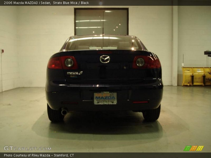 Strato Blue Mica / Black 2006 Mazda MAZDA3 i Sedan