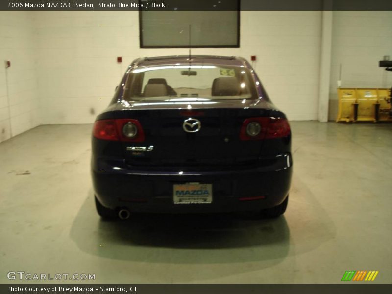 Strato Blue Mica / Black 2006 Mazda MAZDA3 i Sedan
