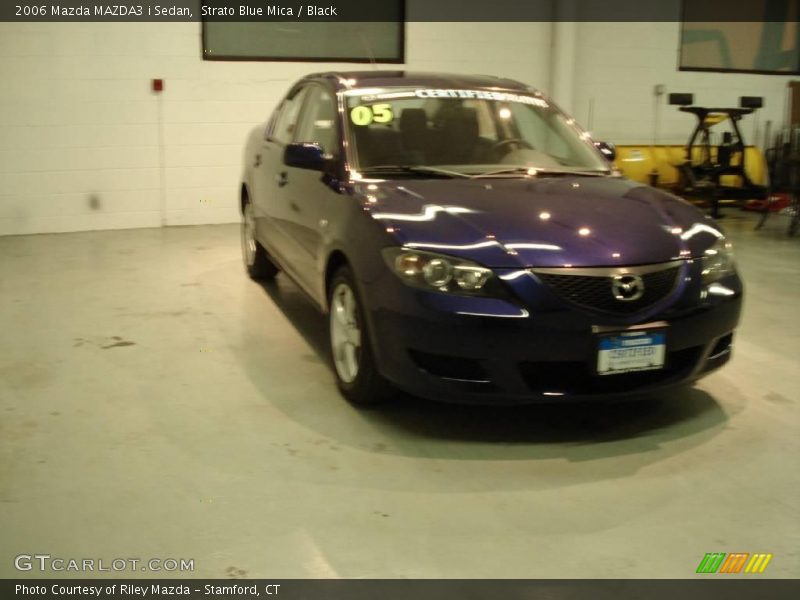 Strato Blue Mica / Black 2006 Mazda MAZDA3 i Sedan