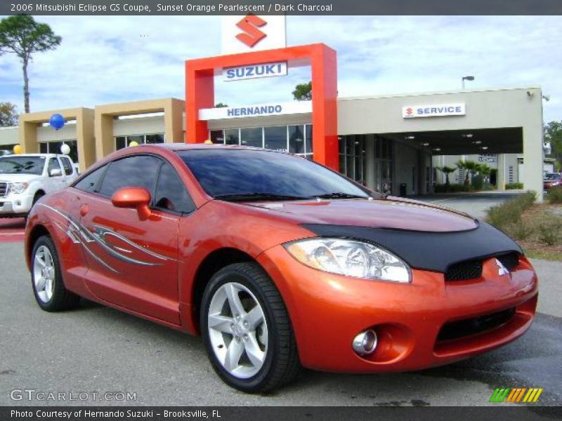 Sunset Orange Pearlescent / Dark Charcoal 2006 Mitsubishi Eclipse GS Coupe