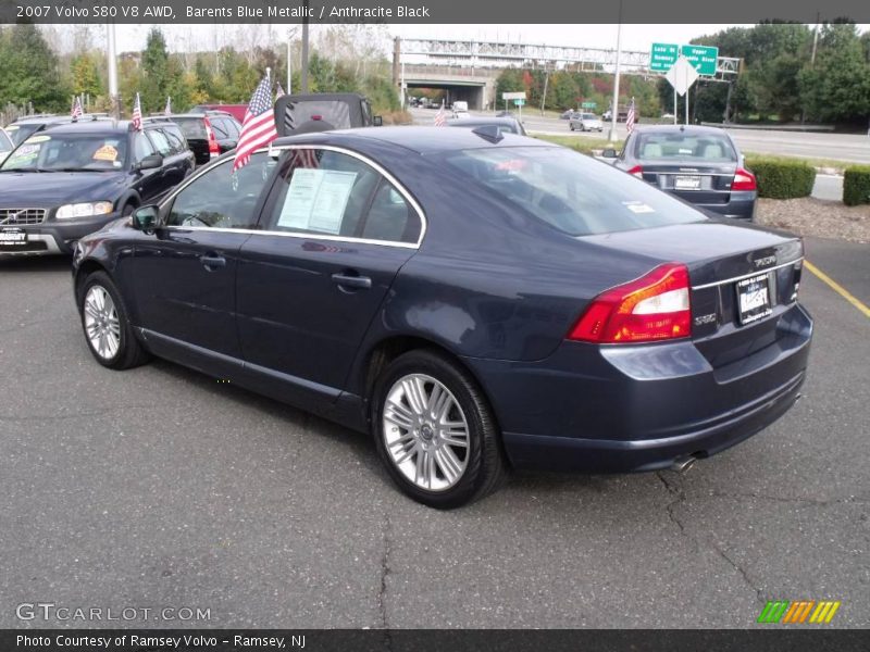 Barents Blue Metallic / Anthracite Black 2007 Volvo S80 V8 AWD