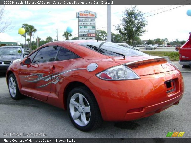 Sunset Orange Pearlescent / Dark Charcoal 2006 Mitsubishi Eclipse GS Coupe
