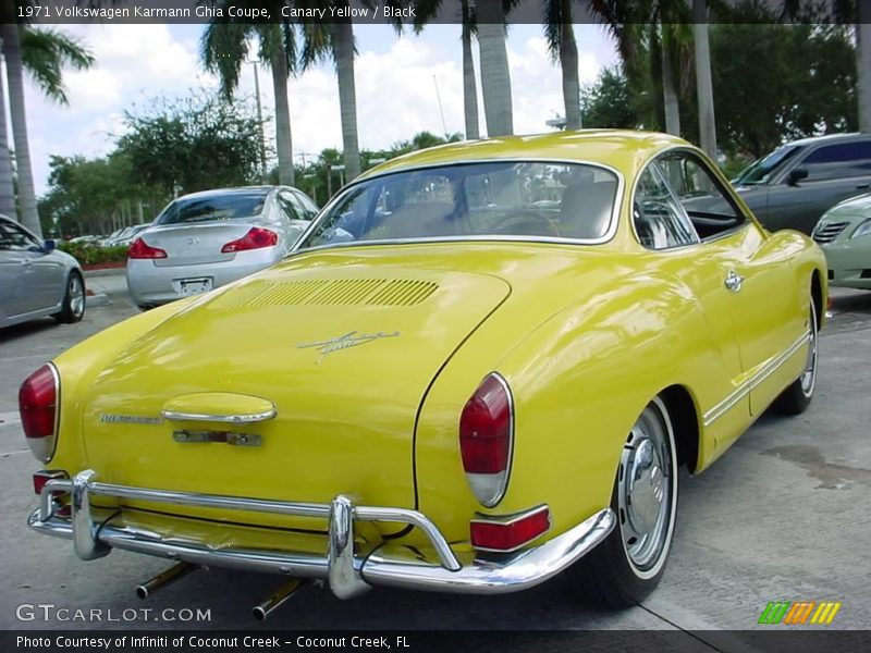 Canary Yellow / Black 1971 Volkswagen Karmann Ghia Coupe