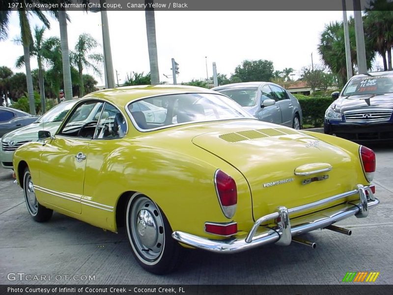Canary Yellow / Black 1971 Volkswagen Karmann Ghia Coupe