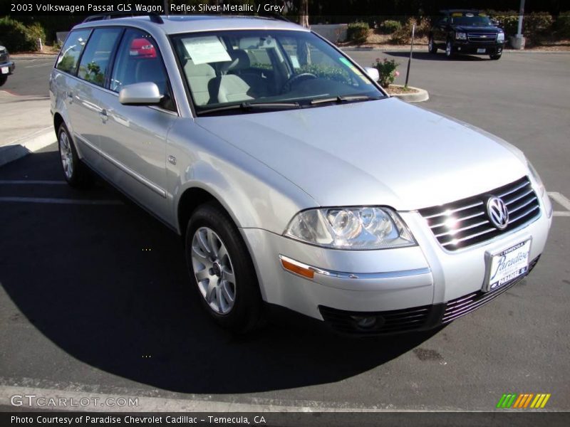 Reflex Silver Metallic / Grey 2003 Volkswagen Passat GLS Wagon