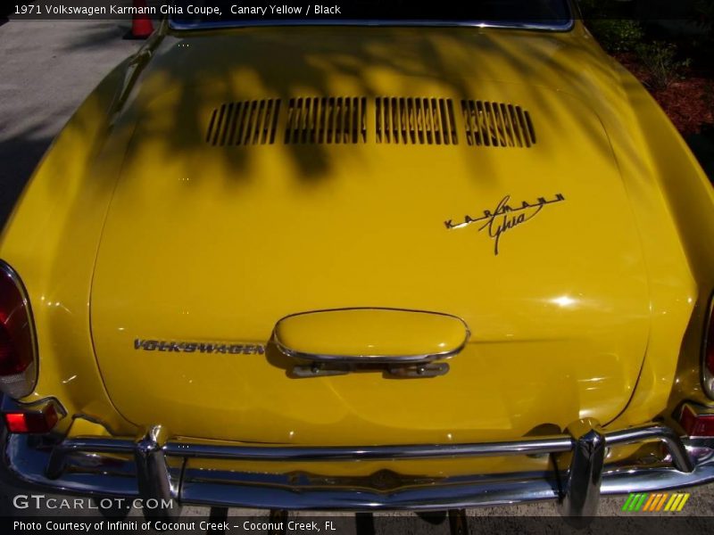 Canary Yellow / Black 1971 Volkswagen Karmann Ghia Coupe