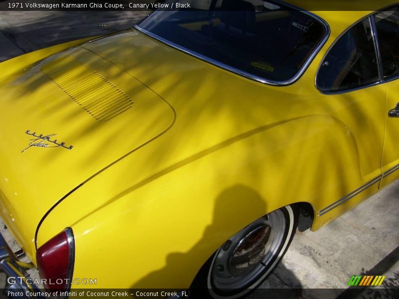 Canary Yellow / Black 1971 Volkswagen Karmann Ghia Coupe