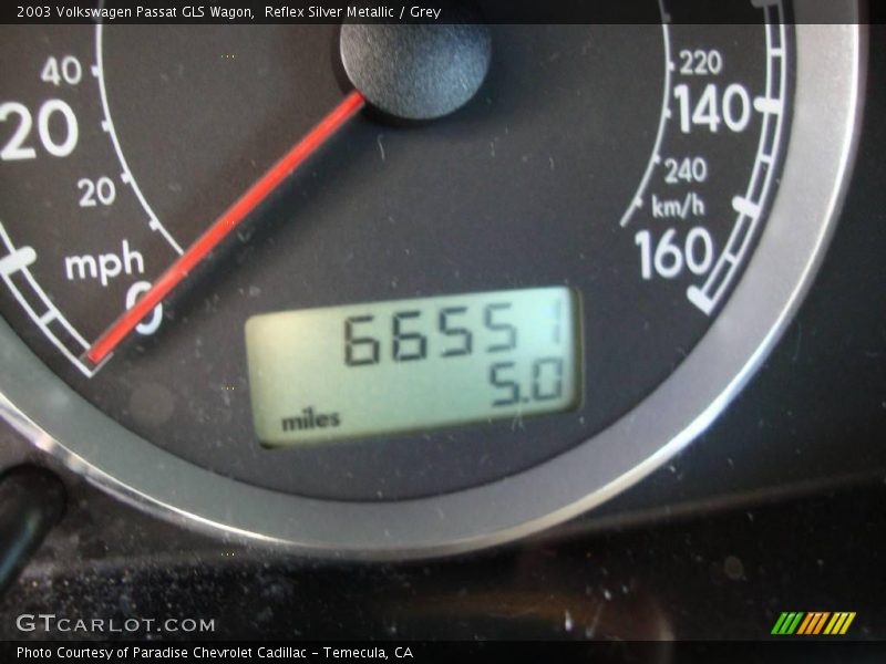 Reflex Silver Metallic / Grey 2003 Volkswagen Passat GLS Wagon